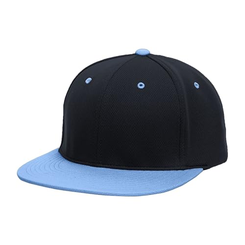 Pacific Headwear Unisex-Adult Pacific Headwear Premium P-tec Flexfit® Cap - color: Navy/Columbia Blue, size: X-Small