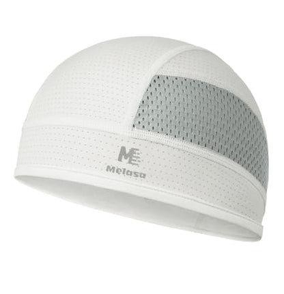 MELASA Cooling Skull Cap Breathable Sweat-Wicking Under Helmet - color: White