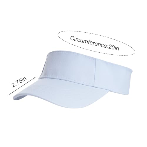 Yookat 3 Pack Visor Sun Hat Adjustable Sun Visor Caps Golf Tennis Visor Hat for Sports Girls Boys Outdoor - color: White, Black, Red