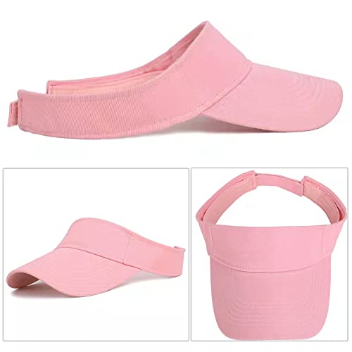 Toddler Sun Visor Girls Age 2-6, Kids Beach Visor Summer UV Protection Sport Cap for 6-12T - color: Pink, size: 2-6 Years