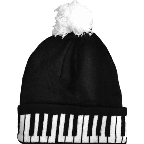 Music Beanies/Assorted Designs, Styles, & Colors - color: Cuffed, style: Keyboard