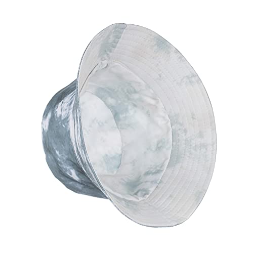 TOPTIE Reversible Tie Dye Bucket Hat, Cotton Sun Hat for Adults - color: Dye Grey/White