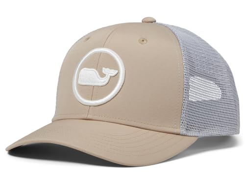 vineyard vines Whale Dot Performance Trucker - color: Khaki
