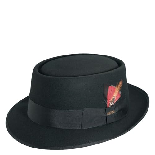 Scala Men's Wool Felt Porkpie Hat - size: Medium