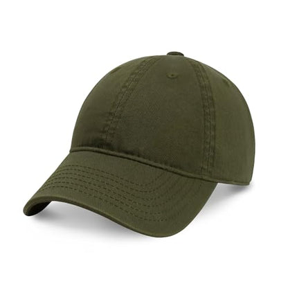 CHOK.LIDS Everyday Premium Cotton Dad Hat Adjustable Baseball Cap Unisex - color: Army Green