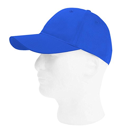 TOP HEADWEAR Adjustable Baseball Structured Cap Hat - color: Royal Blue