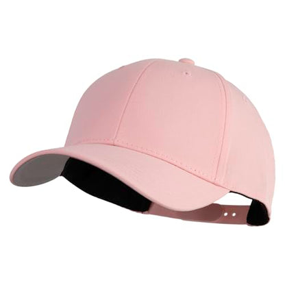 e4Hats.com 6 Panel Low Profile Structured Baseball Cap - color: Pink