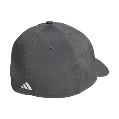 adidas Men's Gameday Stretch Fit Hat - color: Grey Six/White/5, size: Small-Medium
