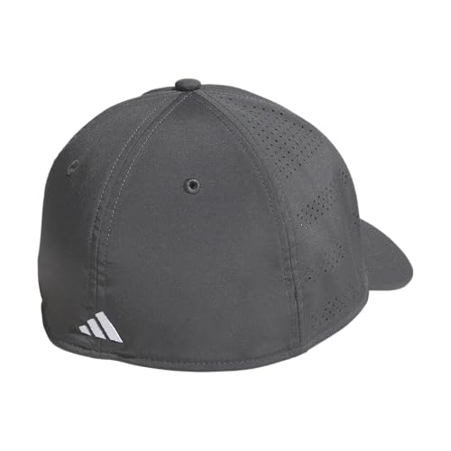 adidas Men's Gameday Stretch Fit Hat - color: Grey Six/White/5, size: Large-X-Large