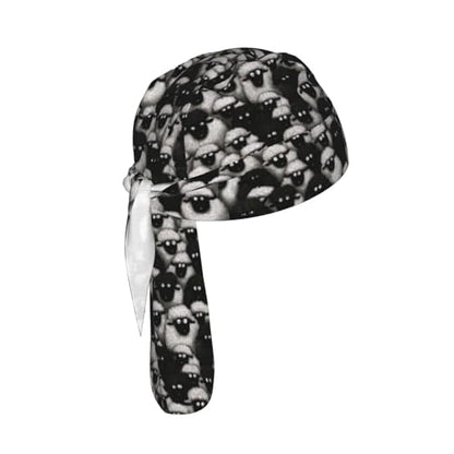 Adjustable Cycling Cap, Quick Dry Sports Bandana Skull Cap Helmet Liner - color: Funny Sheep