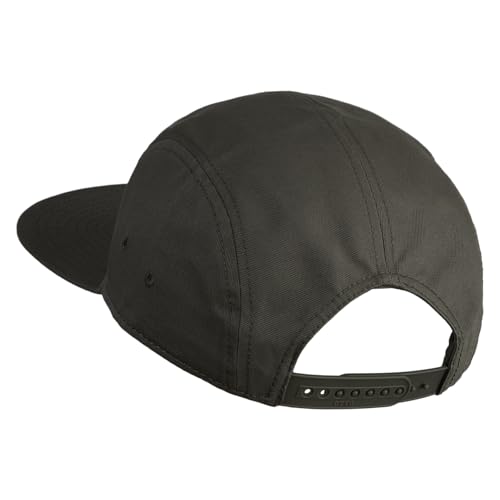 5 Panel Superior Cotton Twill Flat Bill Camper Cap - color: Olive Green