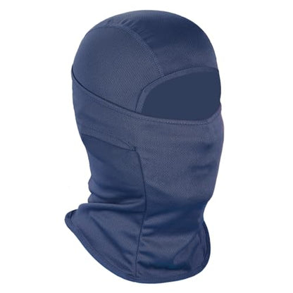 Achiou Ski Mask for Men and Women, Lightweight UV Balaclava Face Cover - color: Navy