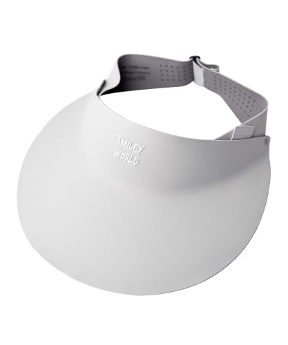 SMILEYWORLD Kids Sun Visor Hats for Girls Boys, UPF 50+ Adjustable Cooling Sports Hat, Packable Visor for Tennis, Pickleball - color: Grey