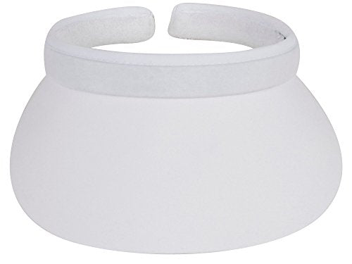 TOP HEADWEAR Nylon Clip-On Visor - color: White