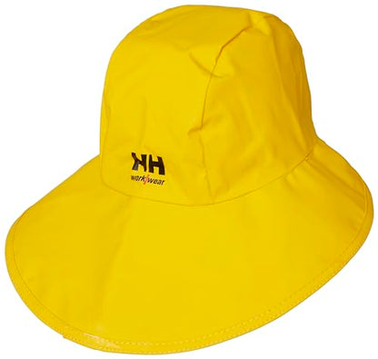 Helly Hansen Workwear Svolvaer Sou'Wester Hat for Weather Protection, PVC Fabric is Fully Waterproof, Keeps Cold & Wet Out - size: 59/60