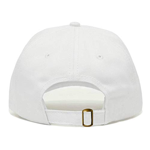 Airplane Baseball Hat, Embroidered Dad Cap, Unstructured Soft Cotton, Adjustable Strap Back (Multiple Colors) - color: White