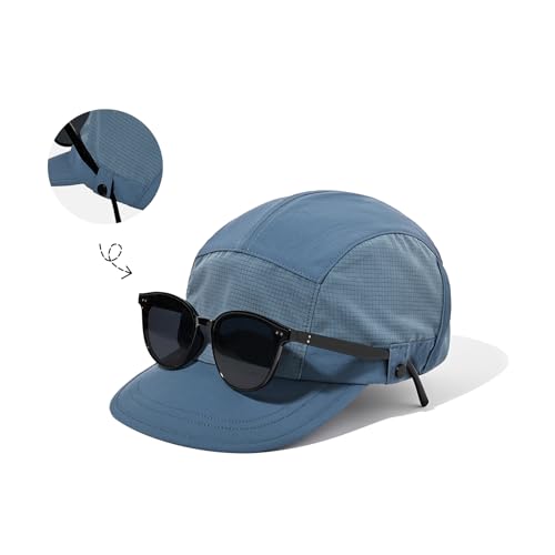 Clakllie Quick Dry 5 Panel Hat Casual Flat Brim Baseball Cap Soft Top Golf Dad Hats Urban Street Trucker Snapback Hat - color: Cdus-wbqsg1-black