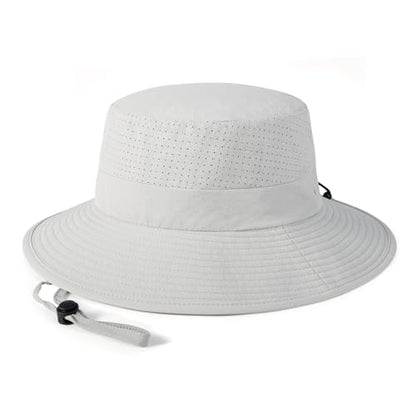 VOBOOM Unisex Wide Brim UV Protection Fishing Sun Hat - color: Grey