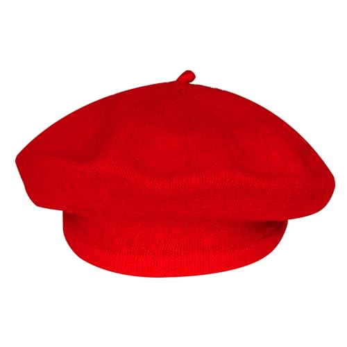 choyaxo French Beret Hats Solid Classic Beret Hats for Women Girls - color: Red