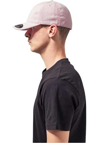 Flexfit Garment Washed Cotton Dad Hat Caps, Unisex, Garment Washed Cotton Dad Hat - color: Pink, size: Small-Medium