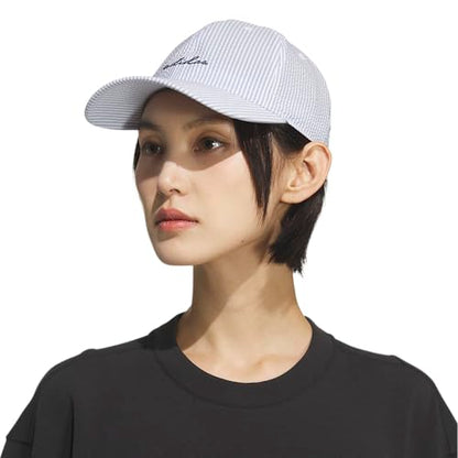 adidas Womens Saturday Cap Casual - Black - color: Ash Blue/Collegiate Navy/Seersucker
