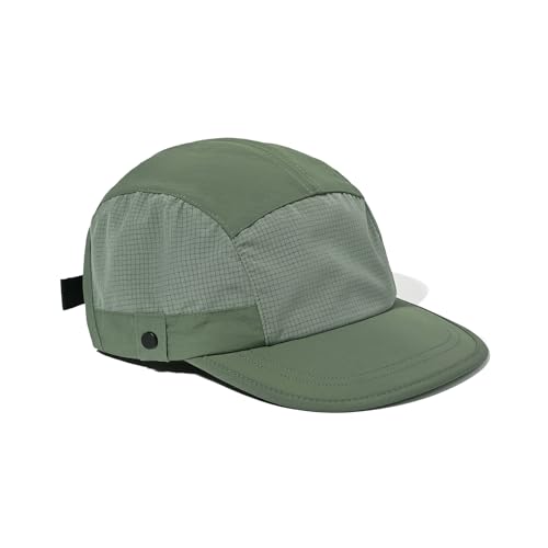 Clakllie Quick Dry 5 Panel Hat Casual Flat Brim Baseball Cap Soft Top Golf Dad Hats Urban Street Trucker Snapback Hat - color: Cdus-wbqsg1-green