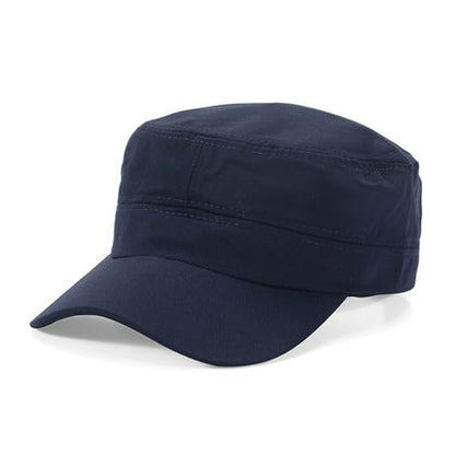 Cadet Army Cap Military Style Hats Flat Top Cap Baseball Hat for Men Women - color: Blue
