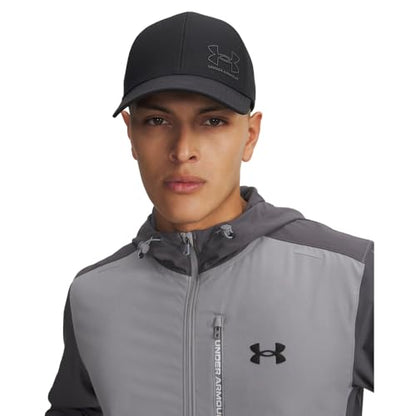 Under Armour Iso-Chill ArmourVent Stretch Fit Hat - color: (004) Black / / Castlerock, size: Medium-Large