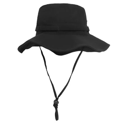 Bucket Hat UV Protection Sun Hat, Boonie Fishing Safari Hats for Outdoors - color: Black
