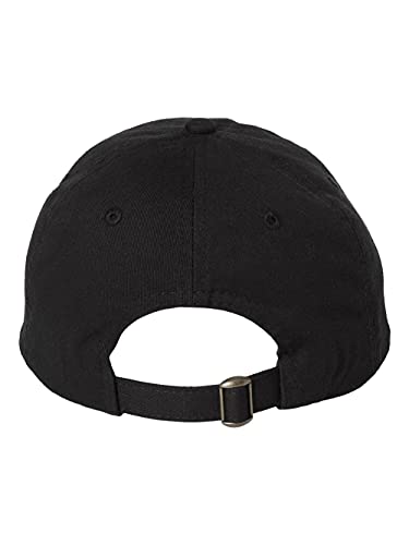 Valucap Adult Bio-Washed Classic Custom Dad Hat - color: Black