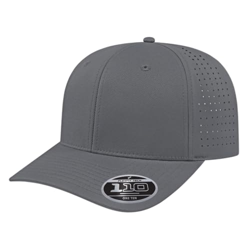 Cap America i8533 Flexfit 110 Performance 6-Panel Adjustable Snapback Cap - color: Graphite