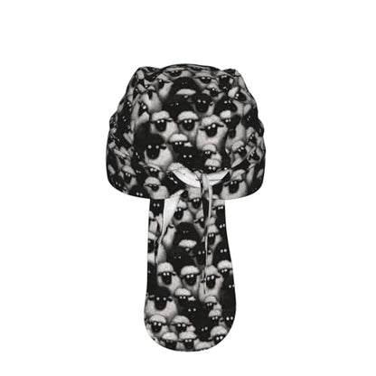 Adjustable Cycling Cap, Quick Dry Sports Bandana Skull Cap Helmet Liner - color: Funny Sheep