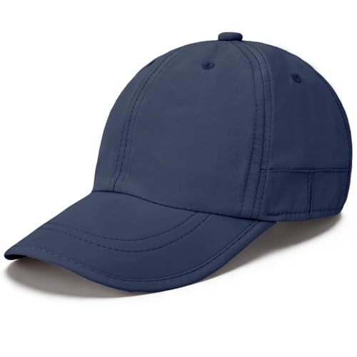 ZOORON Soft Brim Baseball Cap Low Profile Unstructured Dad Hat, Adjustable Washer Friendly Sport Hats for Golf Running - color: 1pack-navy Blue