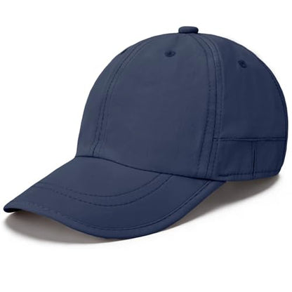ZOORON Soft Brim Baseball Cap Low Profile Unstructured Dad Hat, Adjustable Washer Friendly Sport Hats for Golf Running - color: 1pack-navy Blue