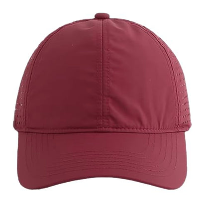 Gelante Men Women Waterproof Quick Dry Baseball Cap Run Hats Mesh Lightweight for Outdoor Sports - color: Wine