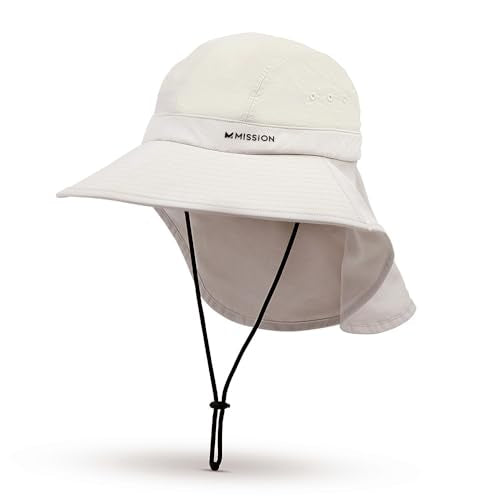 Cooling Sun Defender Sun Hat, UPF 50 UV Protection for Men Women, Wide Brim Outdoor Hat for Hiking, Fishing, Beach, Gardening - color: Glacier Grey