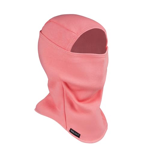 KOOLSOLY Ski Mask Balaclava Cold Weather Warm and Fleece Face Mask Neck Warmer Full Face Mask for Men&Women - color: Pink