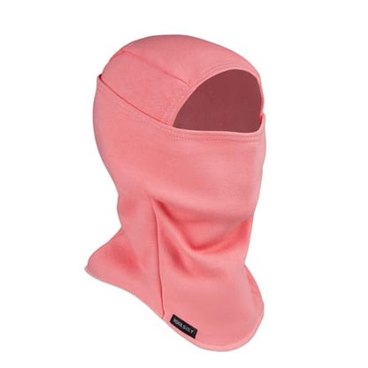 KOOLSOLY Ski Mask Balaclava Cold Weather Warm and Fleece Face Mask Neck Warmer Full Face Mask for Men&Women - color: Pink