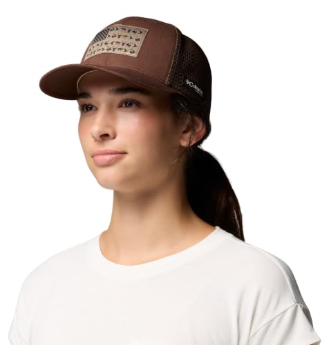Columbia Unisex PHG Game Flag Mesh Ball Cap - color: Tobacco/Hunting Flag, size: Medium