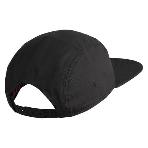 5 Panel Superior Cotton Twill Flat Bill Camper Cap - color: Charcoal Grey