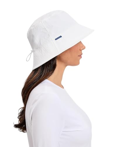 Solbari Unisex Bondi Bucket Hat UPF 50+ - color: White, size: Large-X-Large