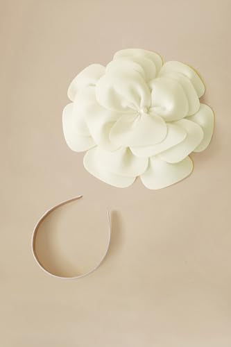 BABEYOND Fascinators Hats for Women Layered Flower Tea Party Derby Hats - color: Beige