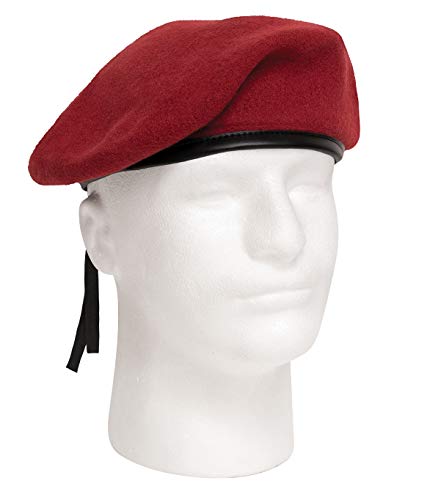 Rothco G.I. Style Wool Beret - Versatile Colors for Everyday Wear - color: Red, size: 7 3/4