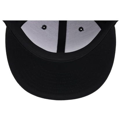 Lids Blank Dime Color UV Adjustable Snapback Hat – Flat Bill Hat for Men & Women – Comfortable Fit, Premium Everyday Style Black/Black