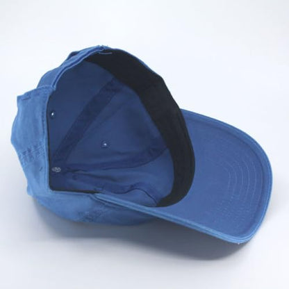 Plain Washed Cotton Adjustable 6 Panel Dad Hat Baseball Cap - color: Royal
