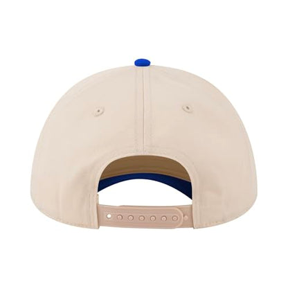 TOPTIE 5 Panel Trucker Hat Snapback Adjustable Cotton Sun Cap for Men - color: Royal Blue Beige