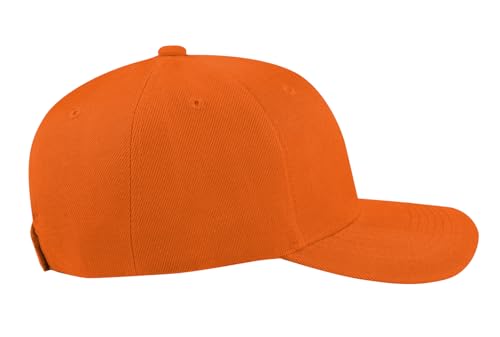 TK Flex Blank Hats, Adjustable Plain Hats, Casual Women's and Men's Hats, Baseball Caps for Patches and Embroidery, 12 Pack - color: Orange