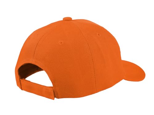 TK Flex Blank Hats, Adjustable Plain Hats, Casual Women's and Men's Hats, Baseball Caps for Patches and Embroidery, 12 Pack - color: Orange