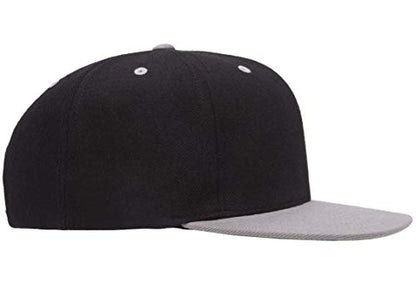 Flexfit Unisex Adult Yp Classics Premium Snapback Cap – 2-Tone - color: Black/Silver