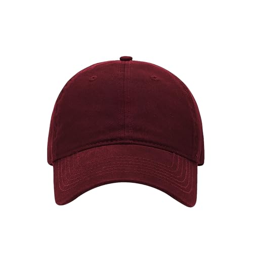 Mommy Jennie Unisex Vintage Washed Distressed Baseball-Cap Twill Adjustable Dad-Hat - color: A49-wine Red